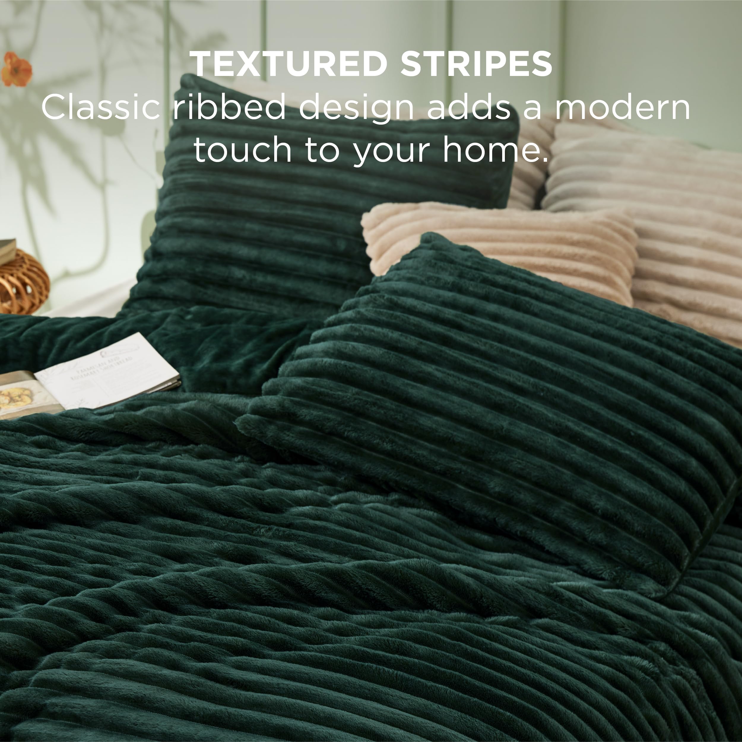 Bedsure couette installée dans une chambre stylée illustrant ambiance cosy