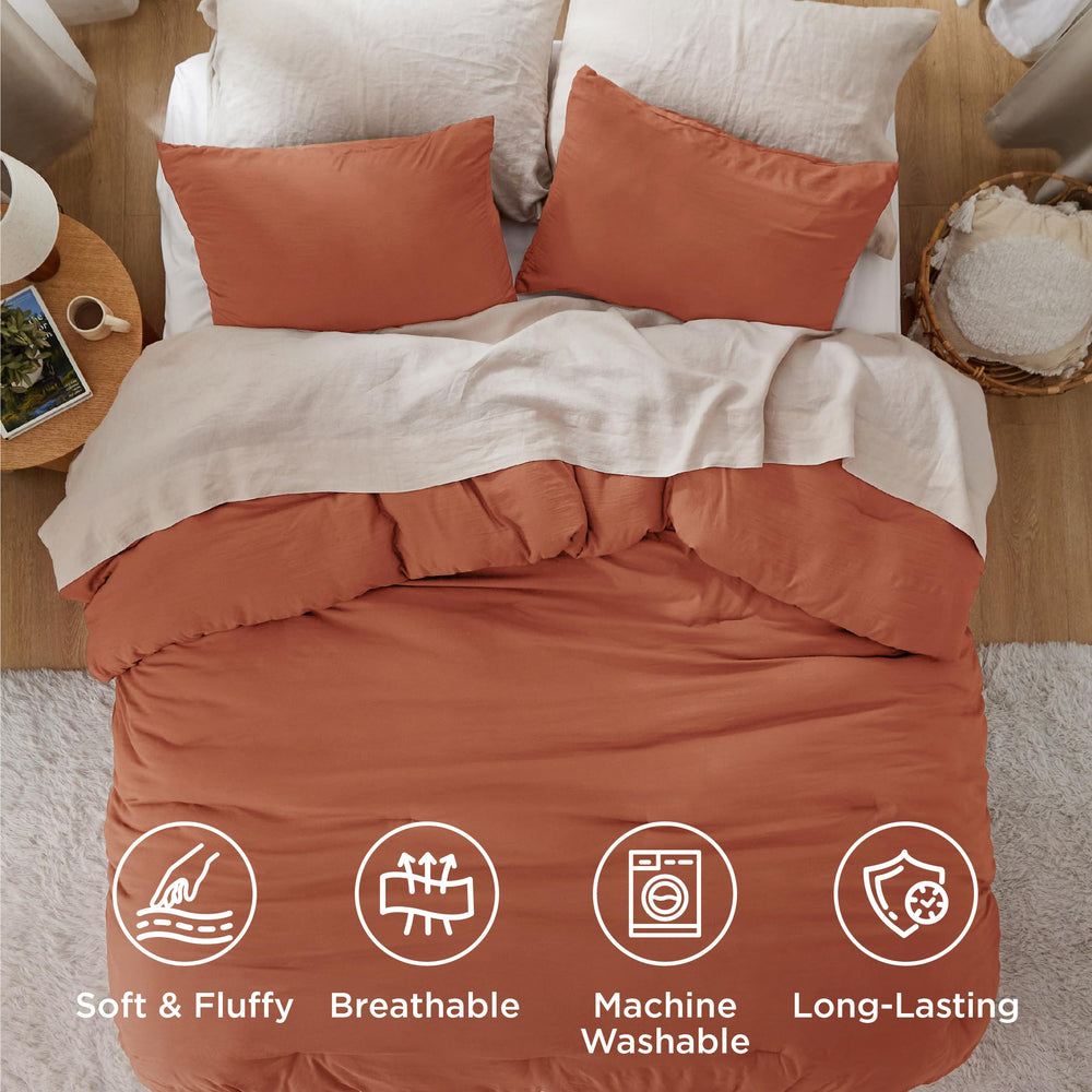 Bedsure couette installée sur lit queen confort visuel instantané