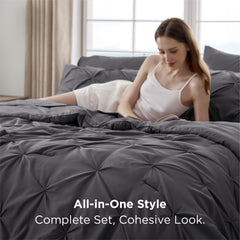 Bedsure ensemble posé sur lit king pour rendu hôtelier et accueillant