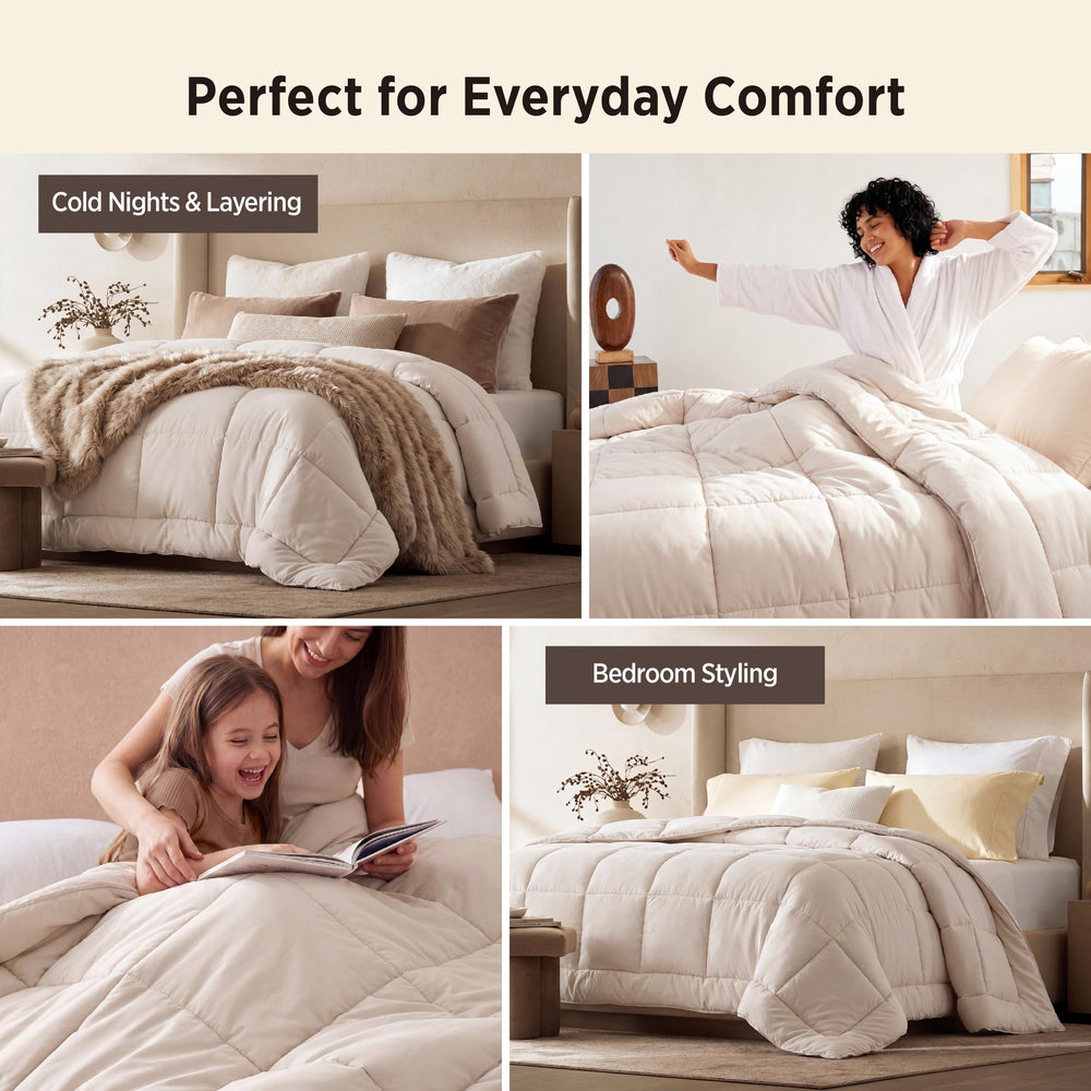 Bedsure couette dans une housse en usage pour confort toute-saison
