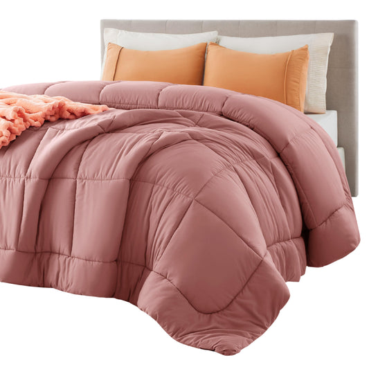 Bedsure couette face avant Dusty Pink, look élégant et chaleureux