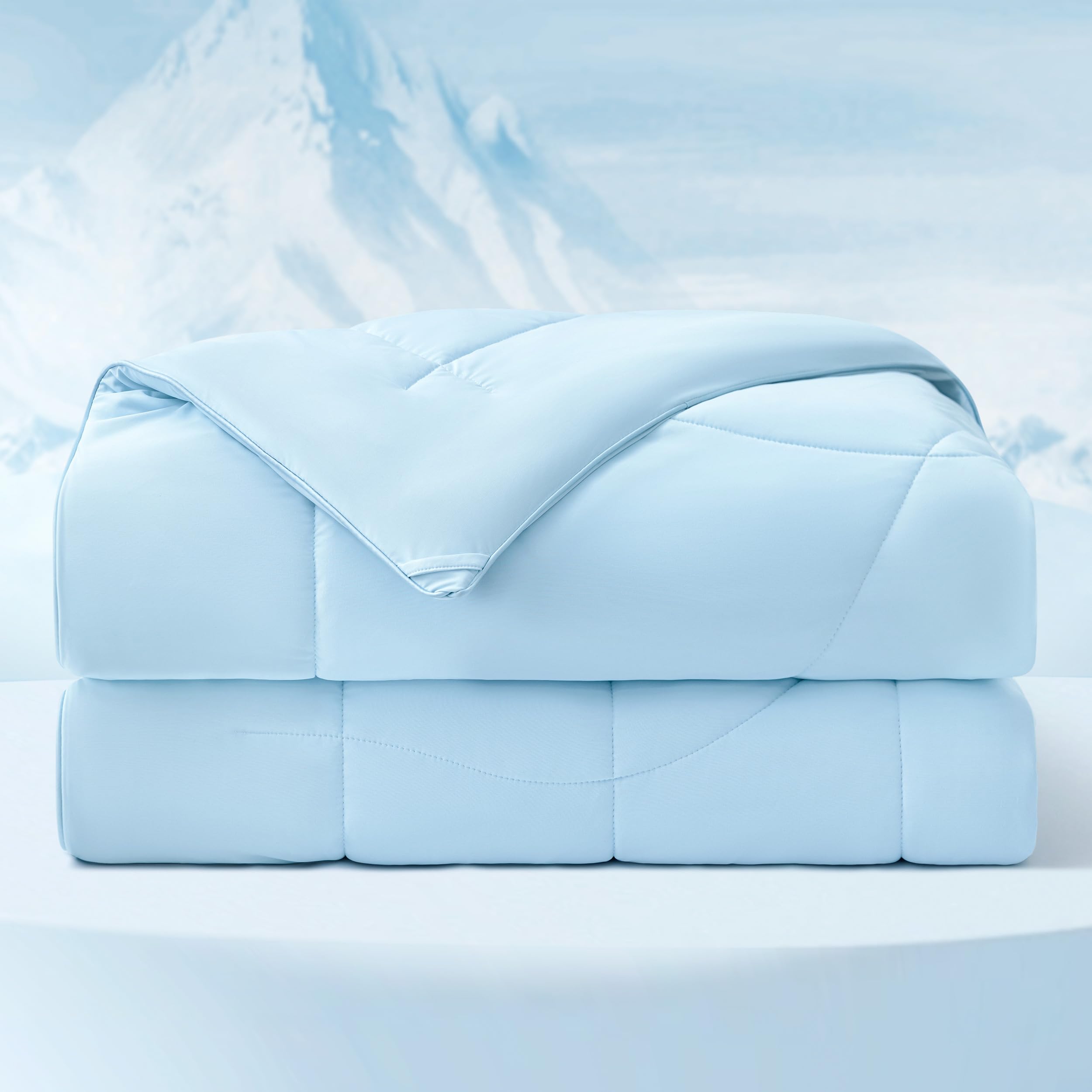 Bedsure couette face avant queen montrant design et couverture légère pour fraîcheur
