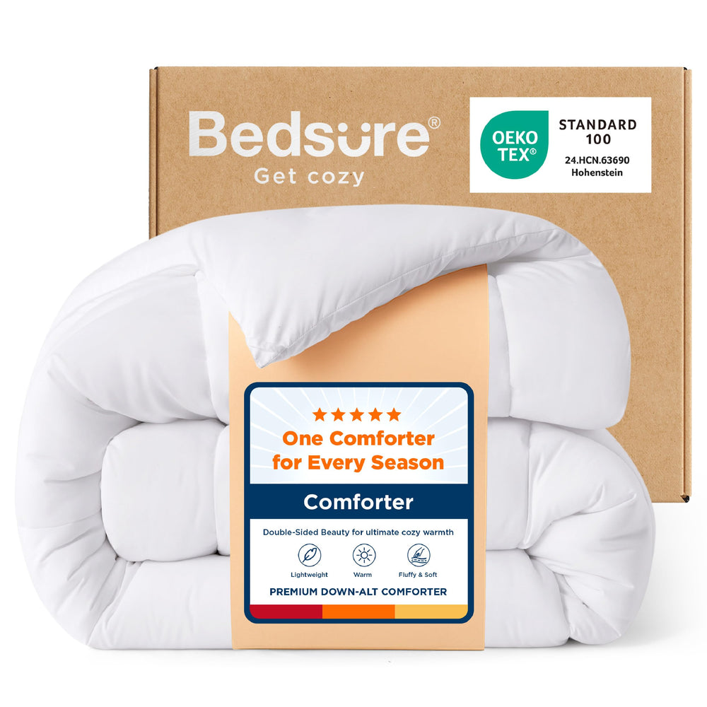 Bedsure vue de face de la couette pleine taille confort moelleux