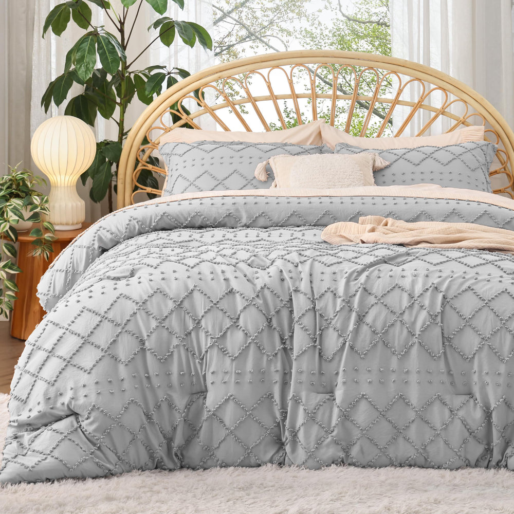 Bedsure couette face montrant gonflant et confort visuel