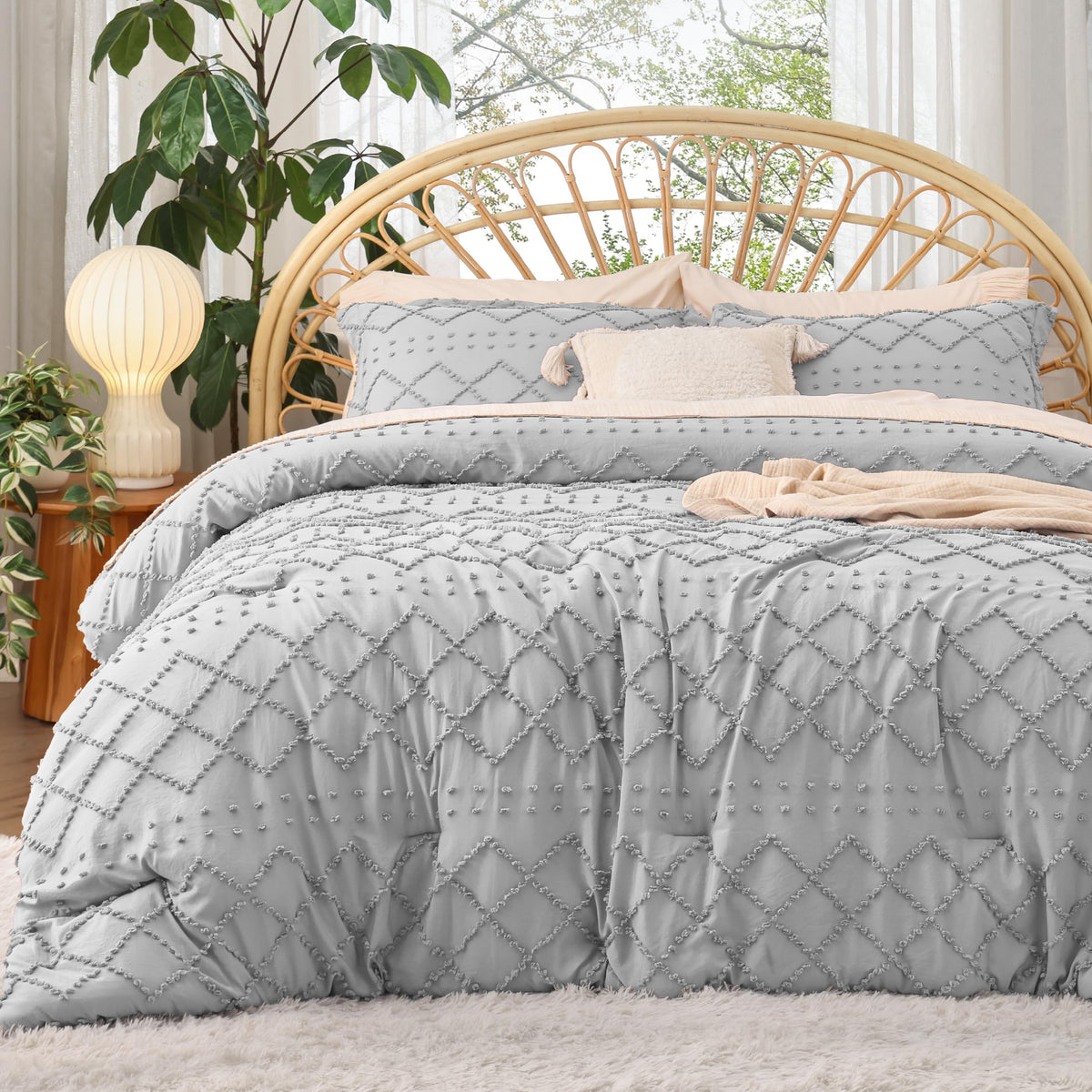 Bedsure couette face montrant gonflant et confort visuel