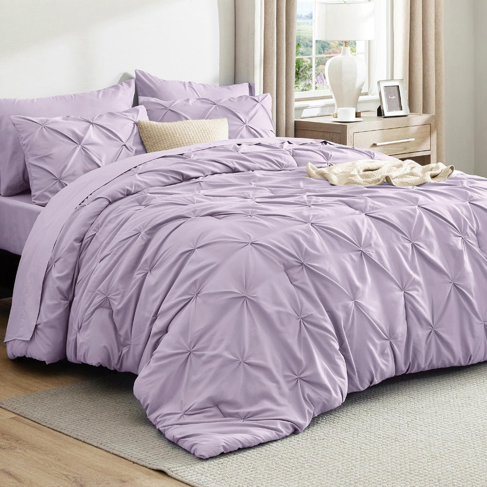 Bedsure couette face parme montrant douceur et style