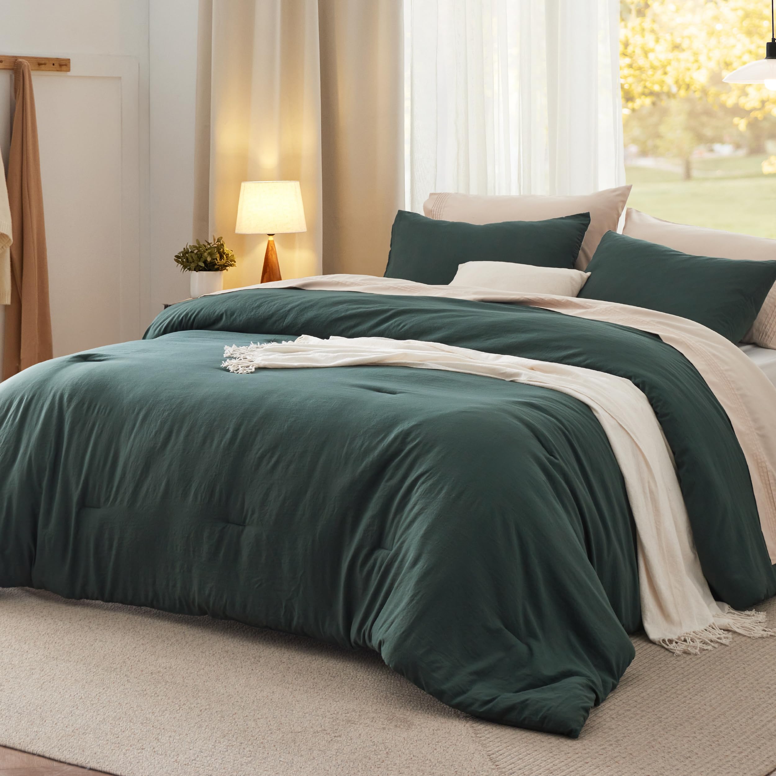 Bedsure couette king face avant montrant finition et style moderne