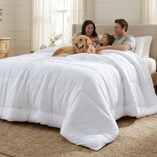 Bedsure couette face avant présentant tombé généreux et esthétique soignée