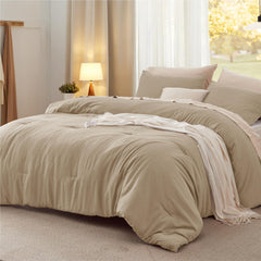 Bedsure couette oversized face avant montrant tombé généreux et confort