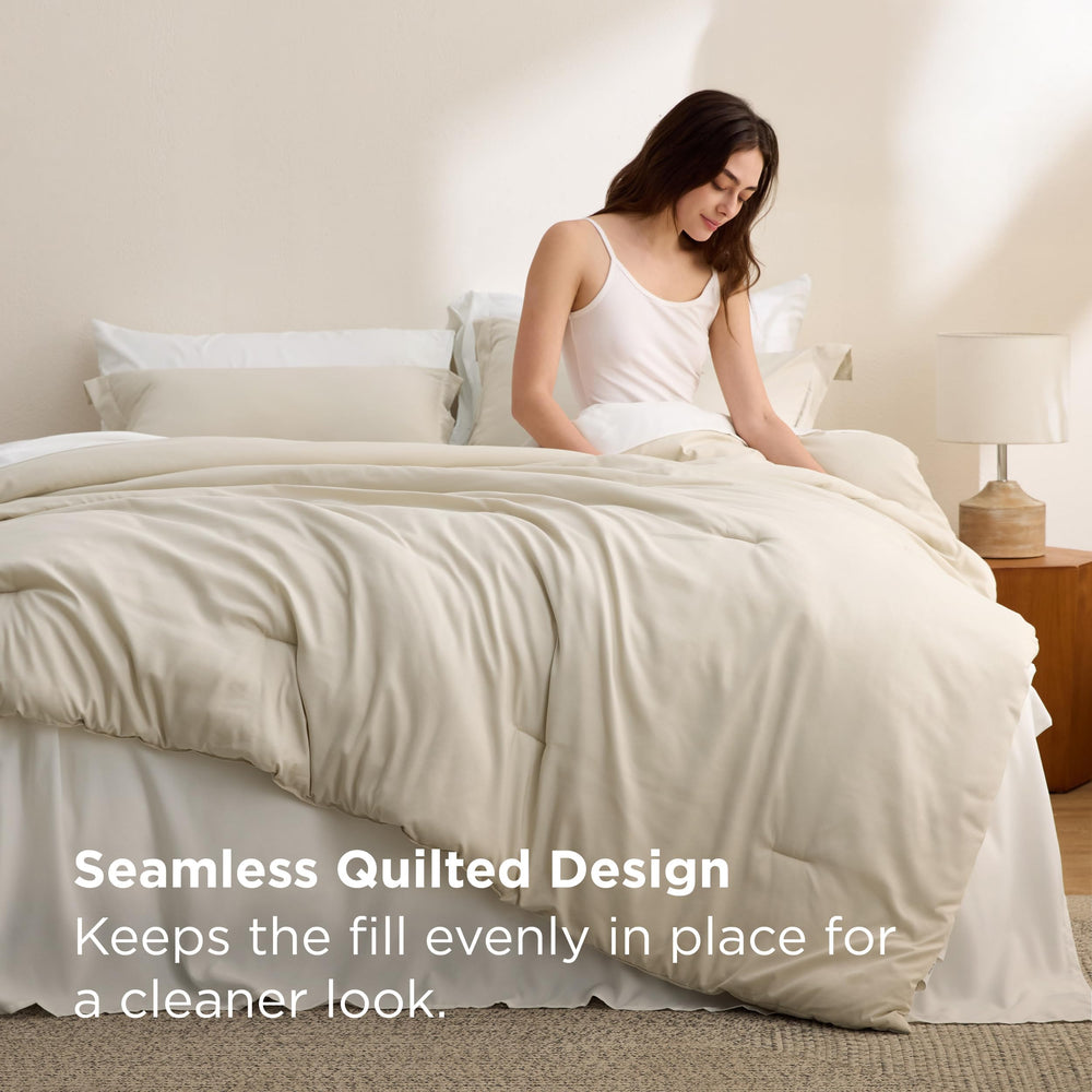 Bedsure couette pliée pour visualiser épaisseur et volume de rembourrage