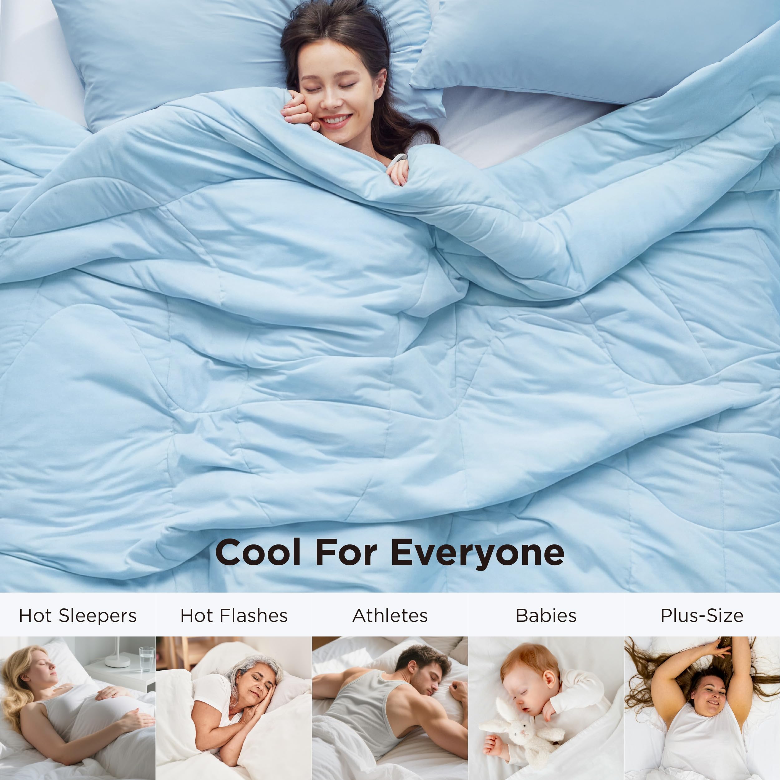 Bedsure couette pliée pour rangement compact et entretien facile en machine