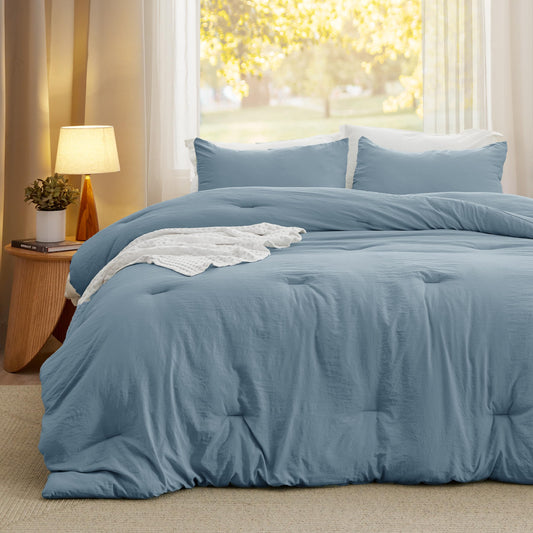 Bedsure gros plan tissu pré-lavé, douceur et toucher coton