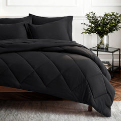 Bedsure couette queen noir face avant montrant style élégant