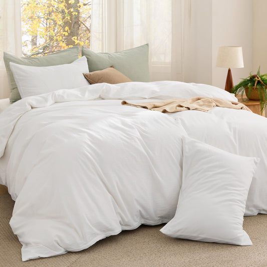 Bedsure couette queen vue de face montrant confort et finition