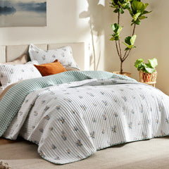 Bedsure couette face extérieure florale montrant l'élégance et le confort