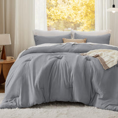 Bedsure gros plan texture montrant tissu type coton et confort au toucher
