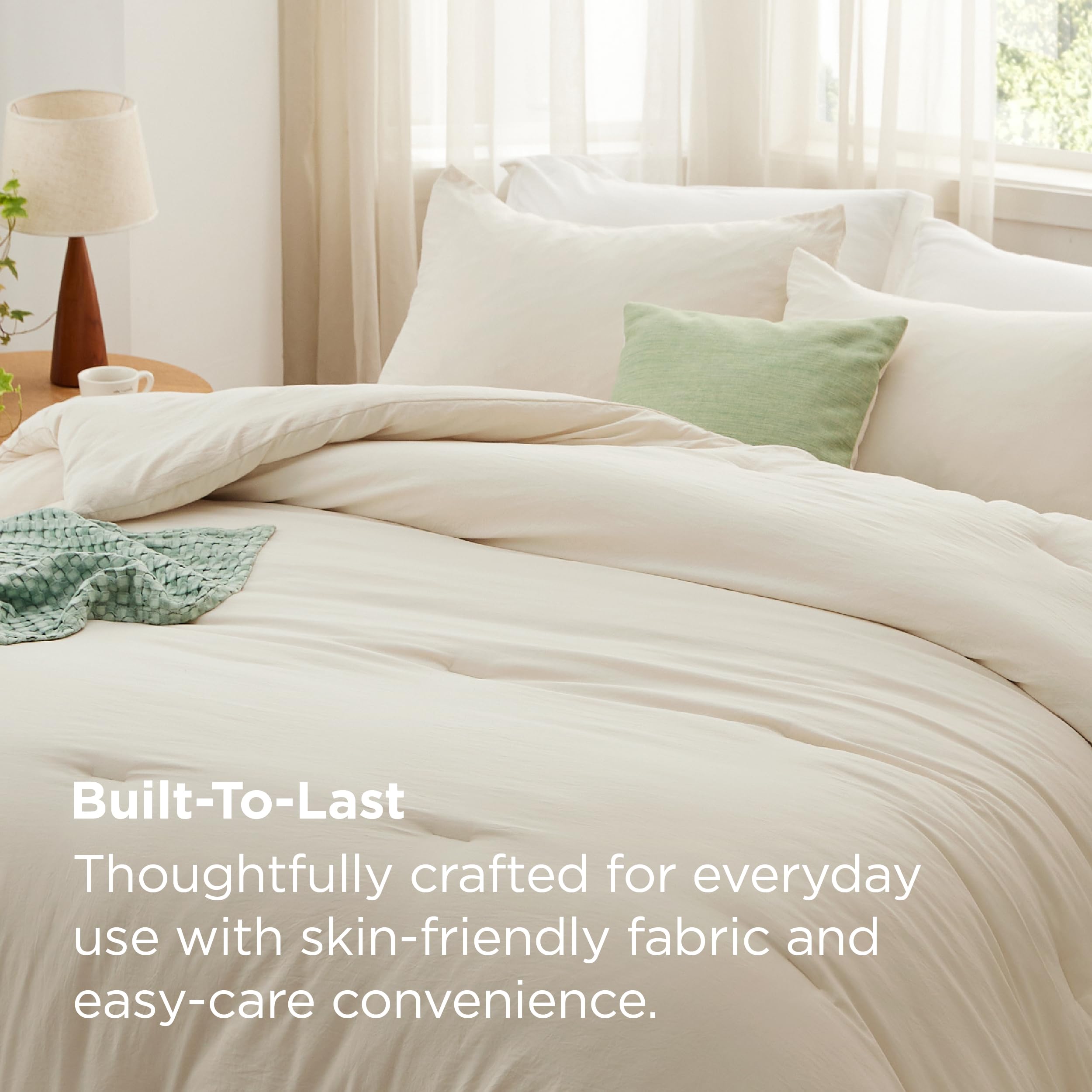Bedsure revers contrastant de la couette offrant une option de style réversible