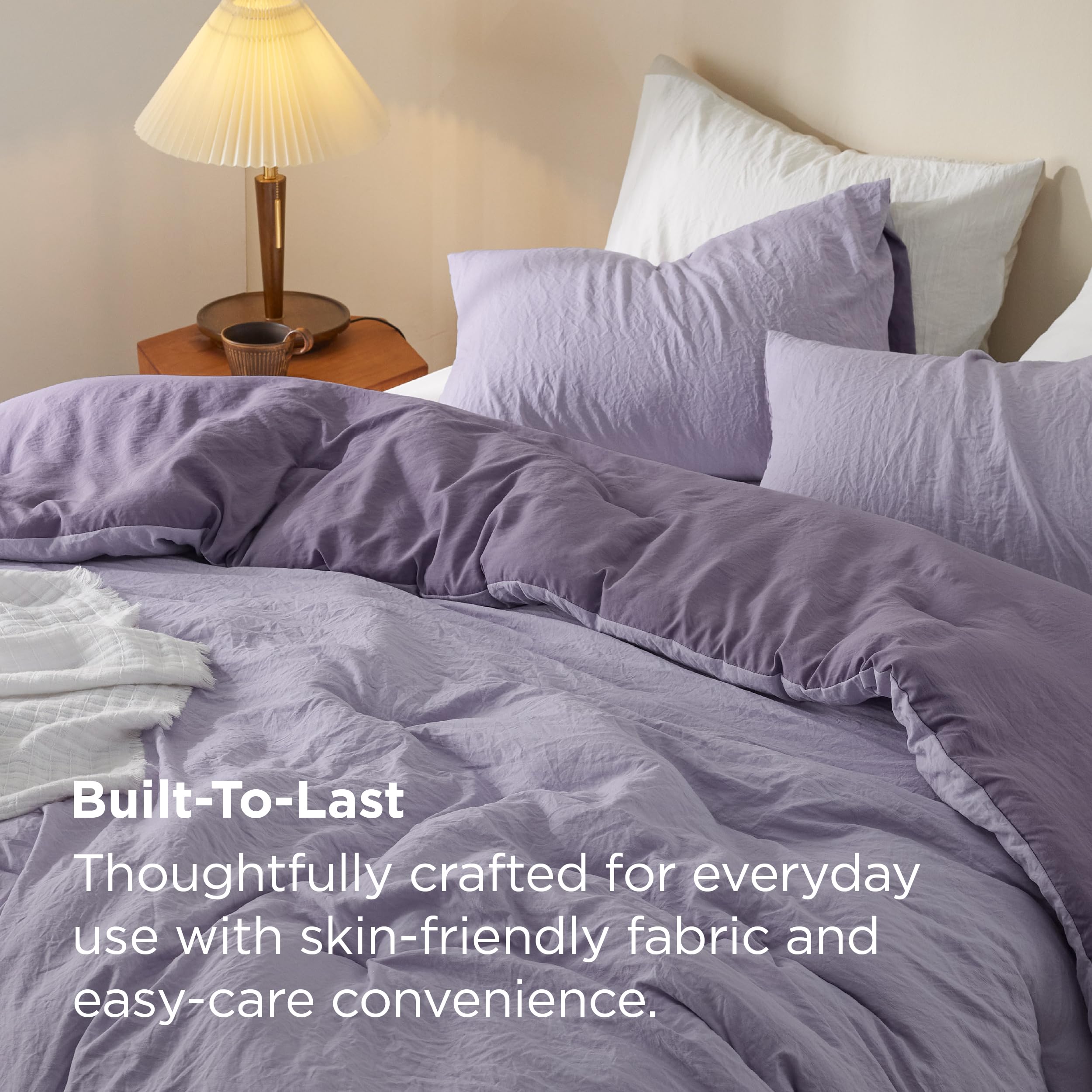 Bedsure revers lavande affiché pour varier couleur et ambiance
