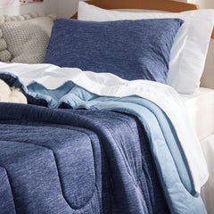 Bedsure couette réversible montrant deux faces pour chaleur et fraîcheur