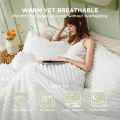 Bedsure couette posée sur lit, apporte ambiance cosy immédiate