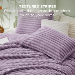 Bedsure couette posée sur lit démontrant l'aspect cosy et couverture généreuse