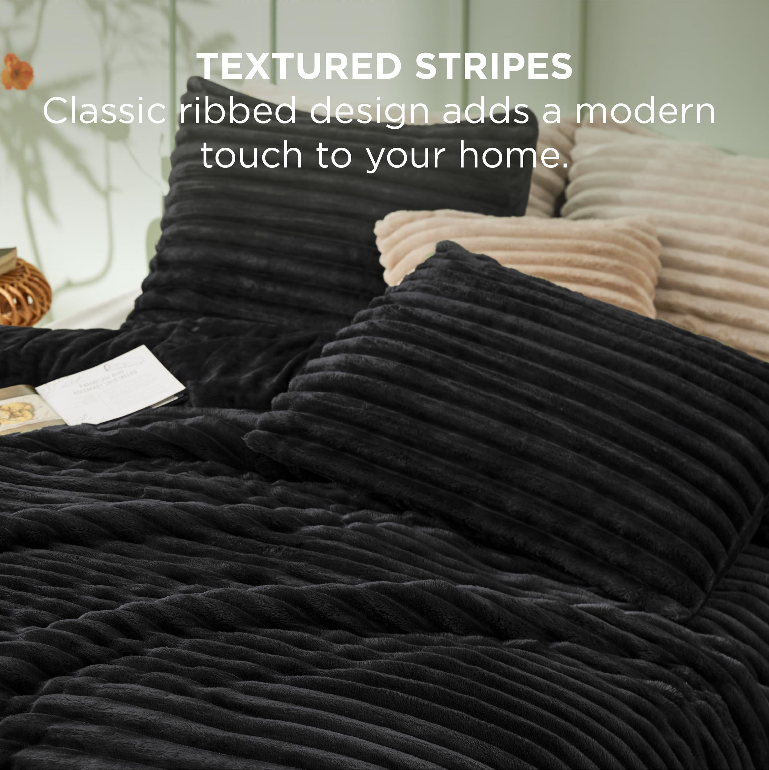 Bedsure couette posée sur lit illustrant style et enveloppement chaleureux