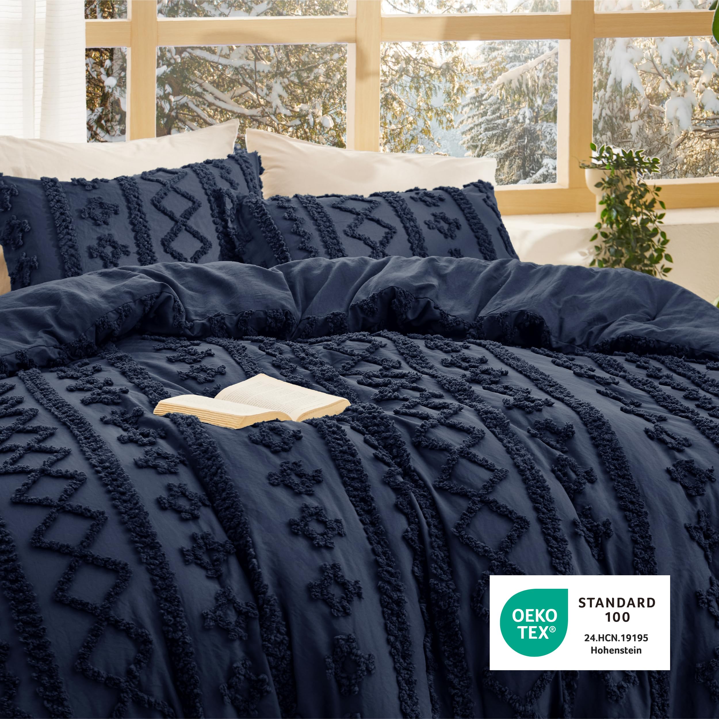 Bedsure couette posée sur lit stylisé apportant ambiance chaleureuse