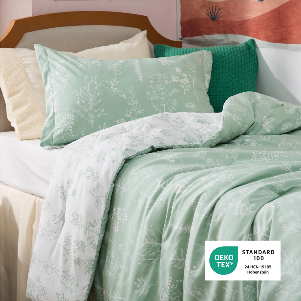 Bedsure couette installée sur un lit twin pour montrer chute et esthétique