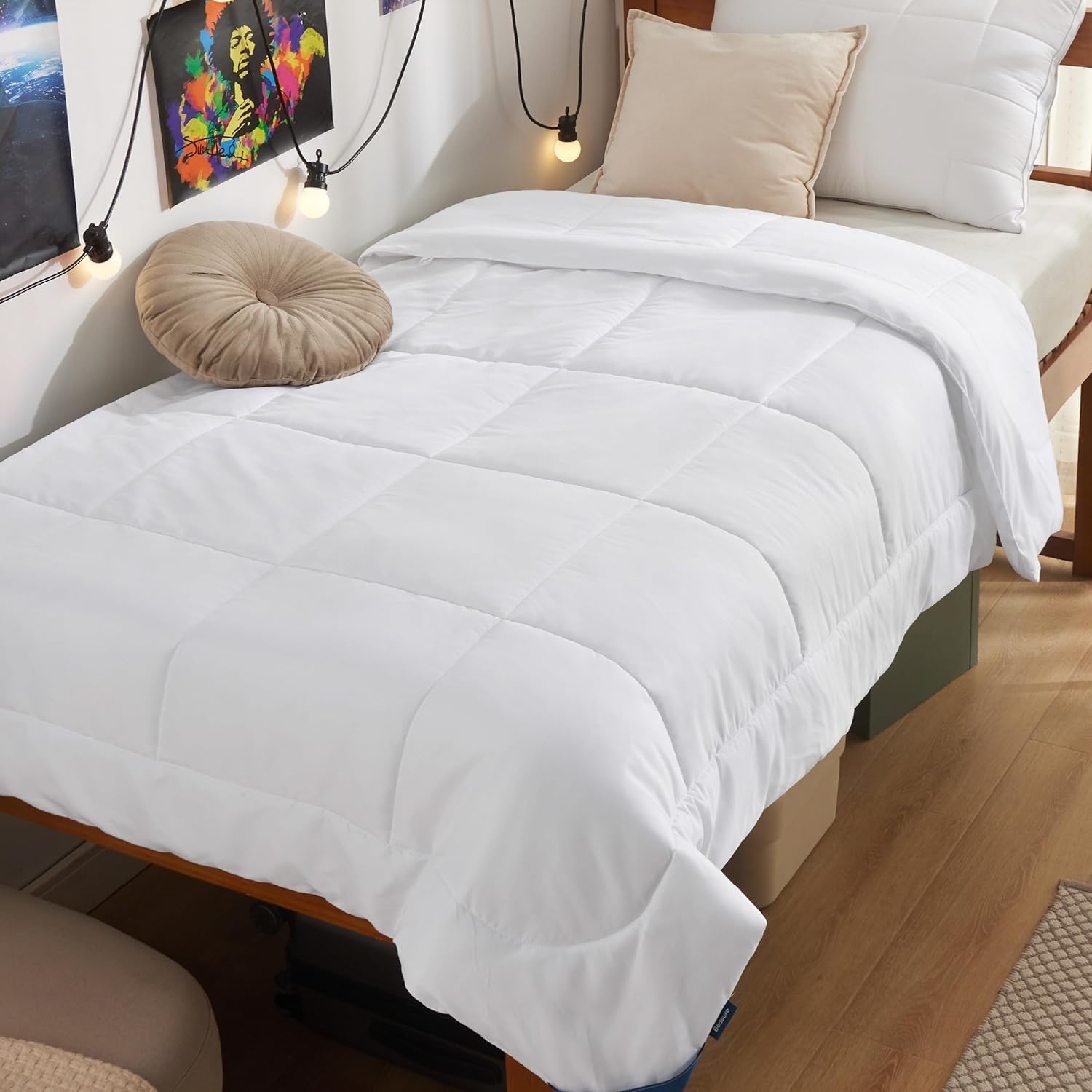 Bedsure couette Twin XL face montrant finition propre et confort