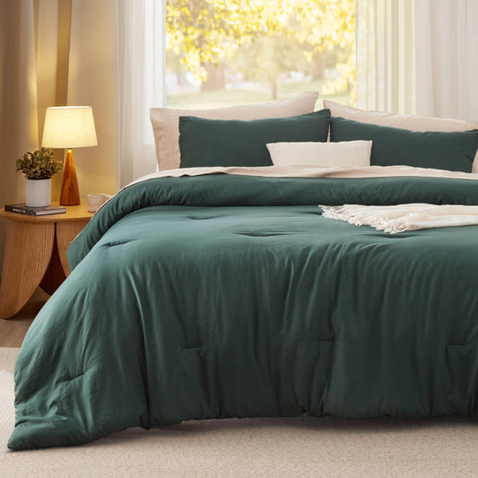 Bedsure gros plan tissu microfibre doux illustrant toucher semblable au coton