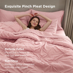 Bedsure détail plis pincés qui apporte un look hôtelier