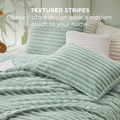 Bedsure détail couture rayée ajoutant relief esthétique et tenue