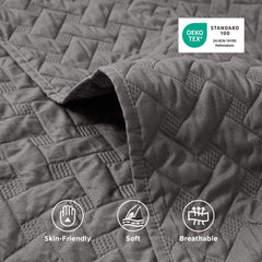 Bedsure bord cousu renforcé, finition résistante prolongeant la durée de vie