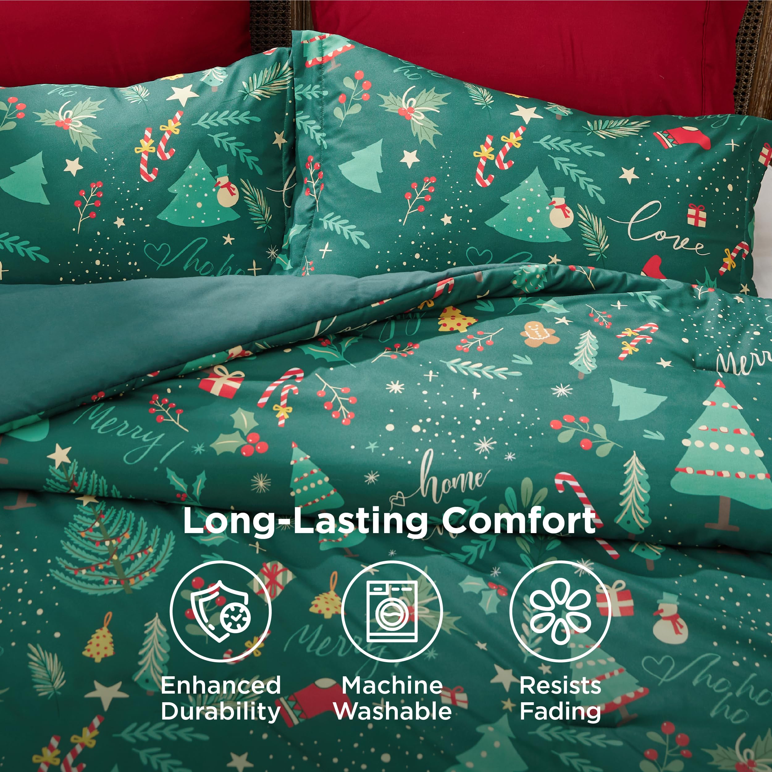 Bedsure coin et coutures montrant qualité de fabrication et durabilité