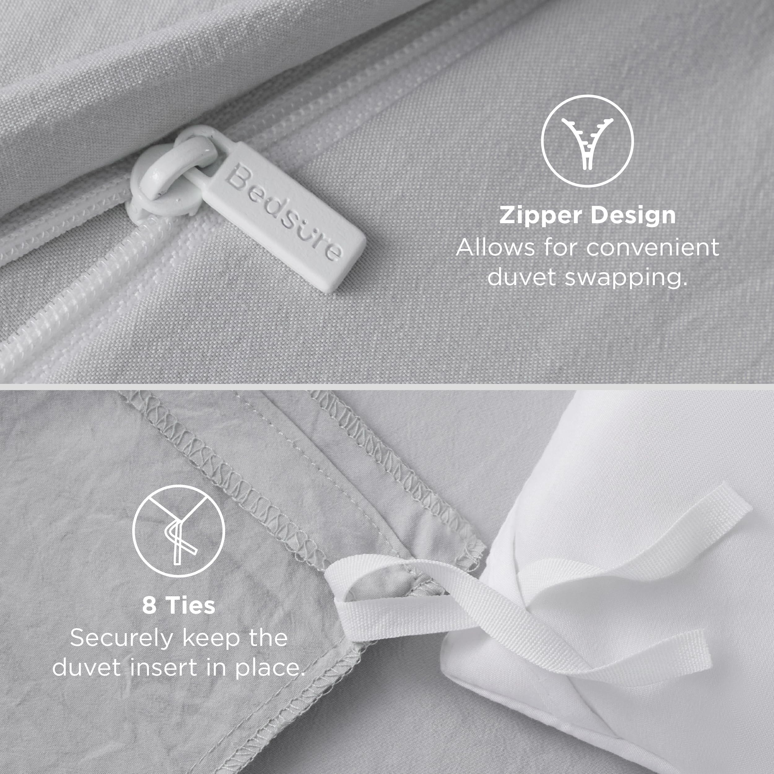 Bedsure couture renforcée en détail, durabilité et tenue prolongée