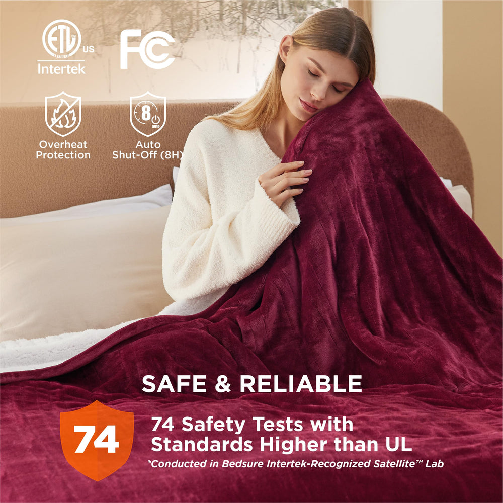 Bedsure comparaison taille king avec lit standard pour évaluer couverture et ajustement
