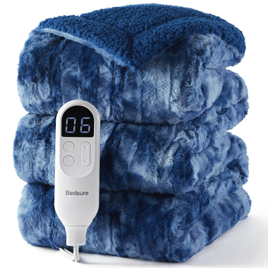 Bedsure couverture chauffante face avant montrant douceur et esthétisme