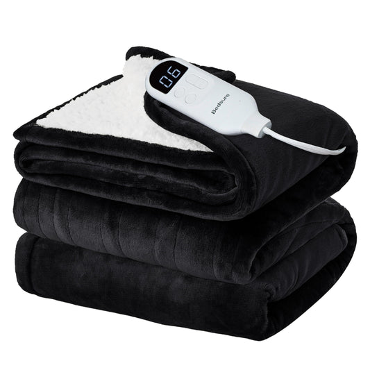 Bedsure couverture chauffante face avant douce et réglable pour confort immédiat