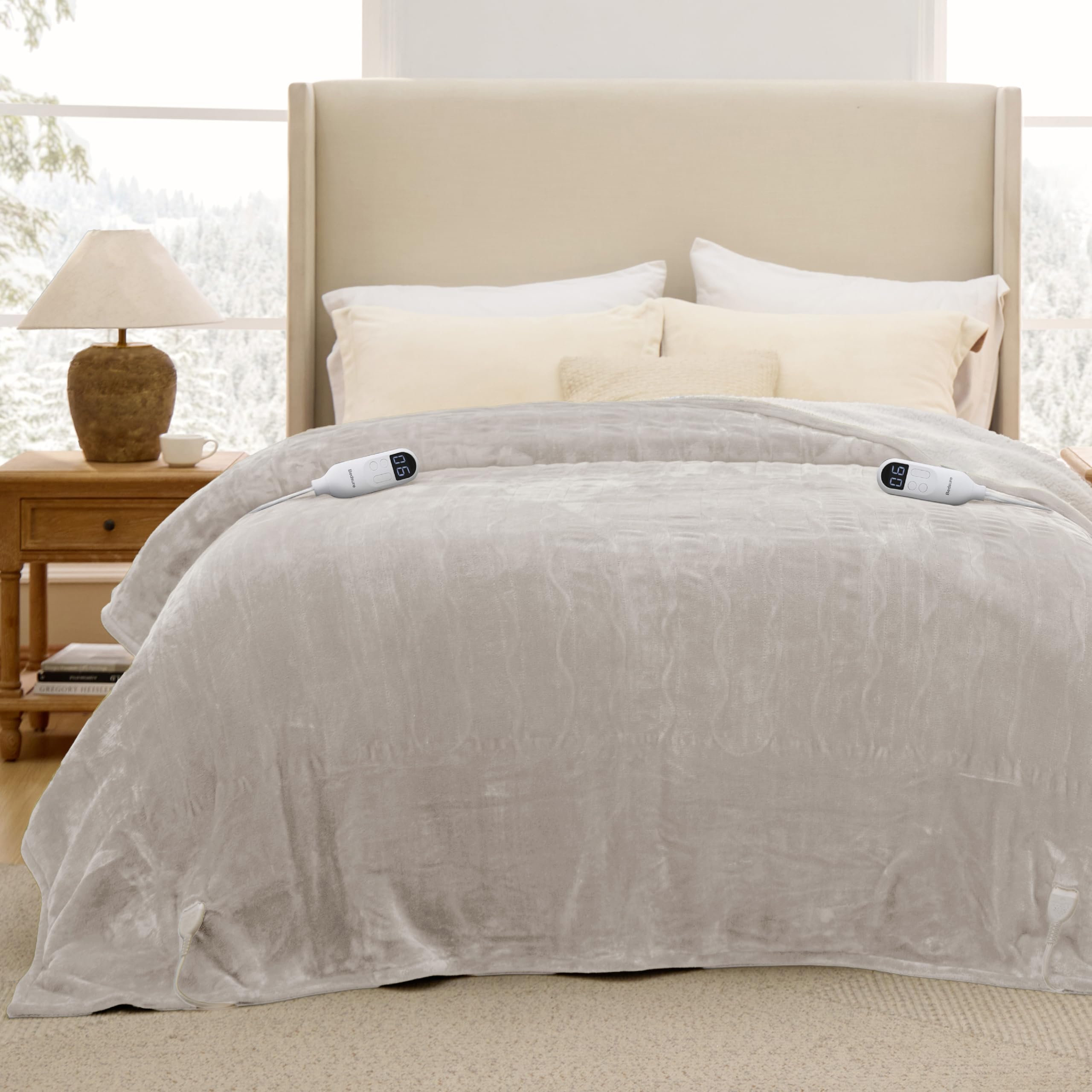 Bedsure plaid décoré dans salon montrant aspect esthétique et multiusage