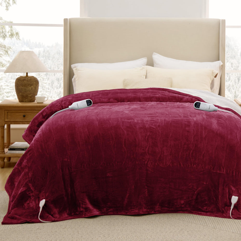 Bedsure couverture pliée dans sac montrant compacité et facilité de rangement