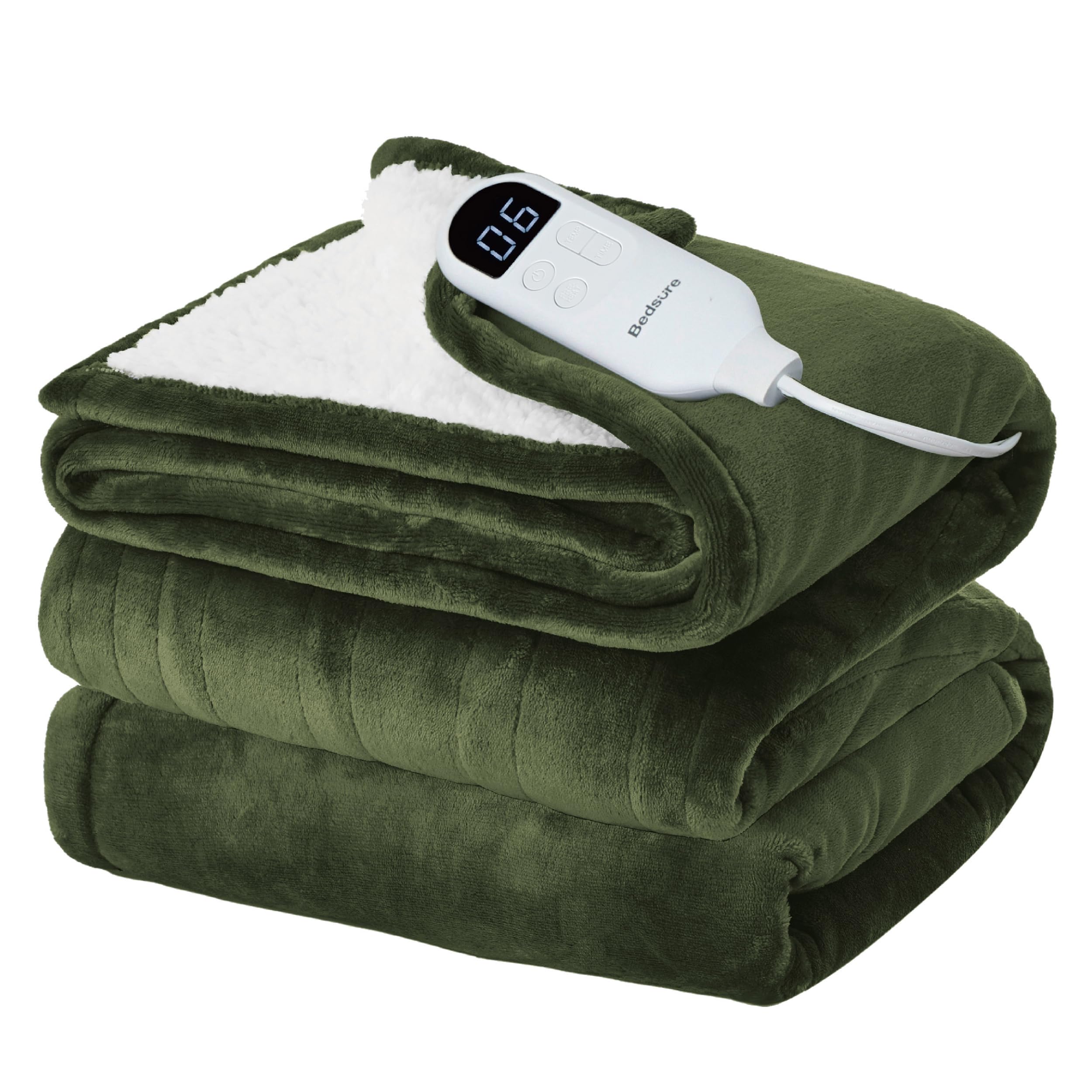 Bedsure couverture chauffante recto flanelle douce pour chaleur rapide