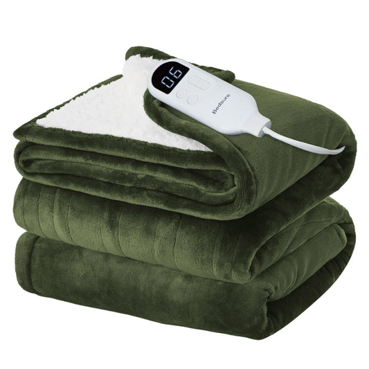 Bedsure couverture chauffante recto flanelle douce pour chaleur rapide