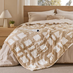 Bedsure couverture chauffante verso sherpa épais, confort et isolation thermique