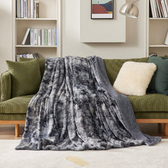 Bedsure détail Sherpa montrant matière moelleuse pour isolation légère