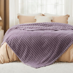 Bedsure gros plan microfibre, texture ultra-douce confortable