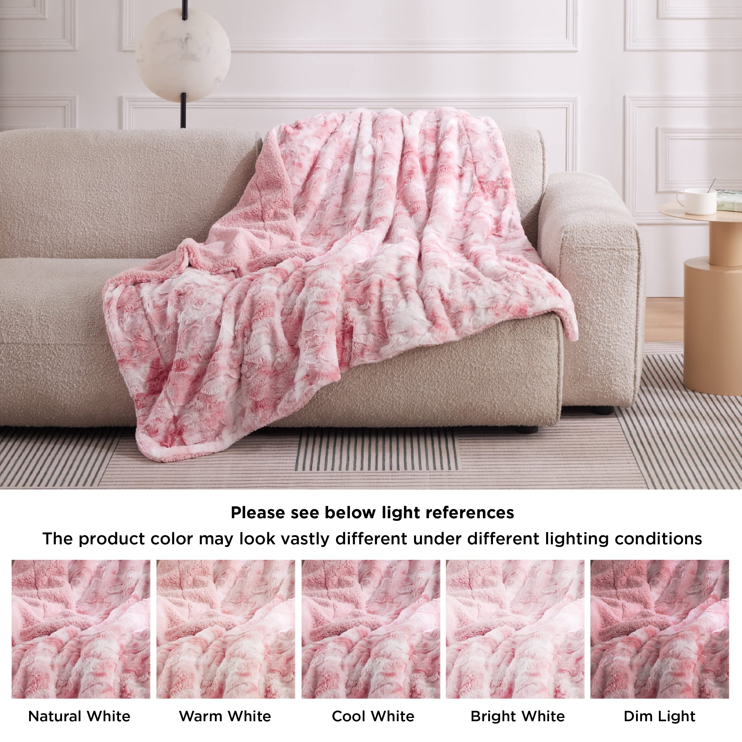 Bedsure couverture pliée en cadeau montrant présentation adaptée au cadeau
