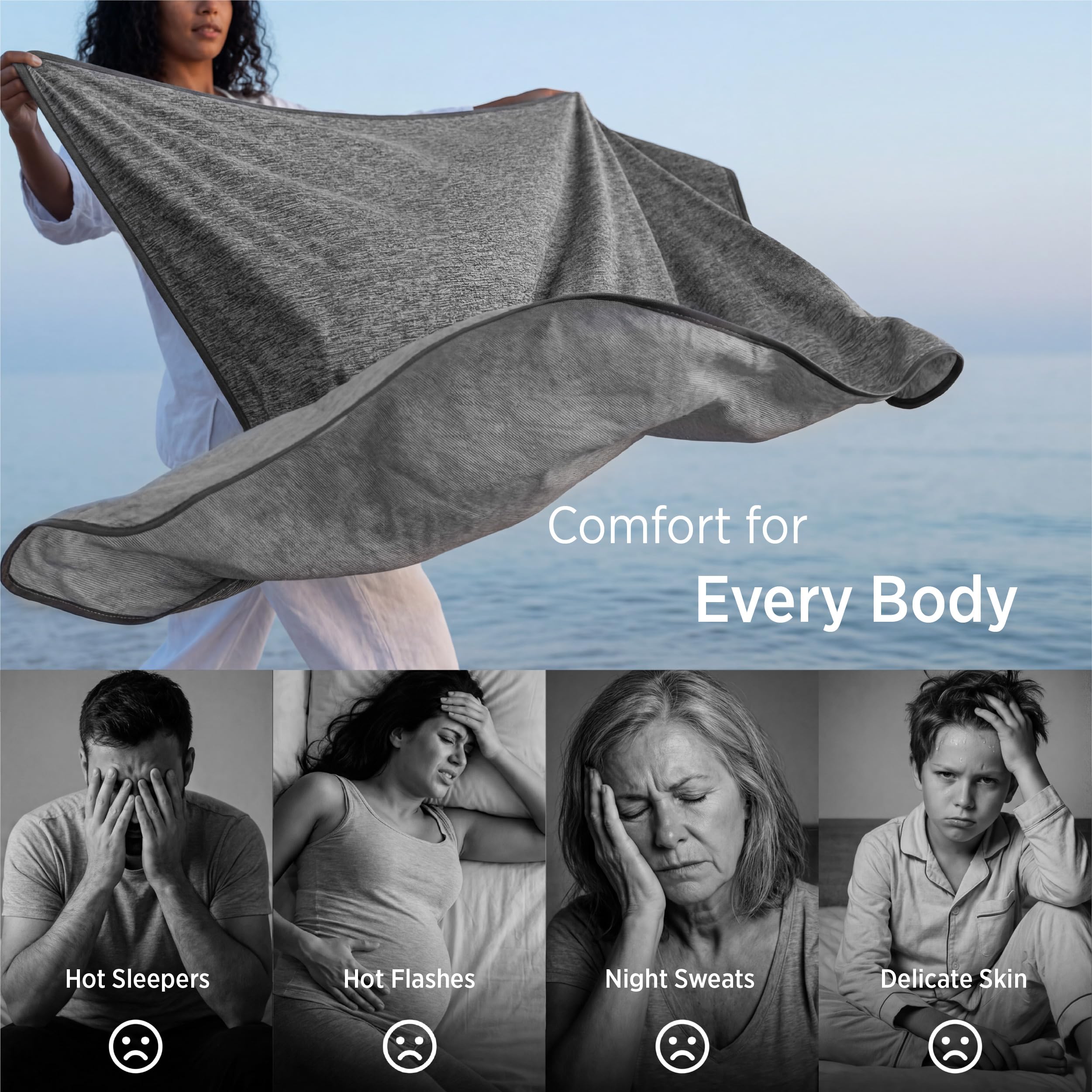 Bedsure couverture en usage sur lit king pour nuits plus fraîches et confort