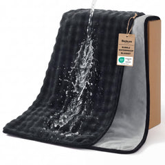 Bedsure couverture face avant noir/gris protège mobilier et embellit sofa
