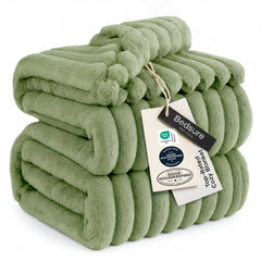Bedsure couverture face avant Reseda Green offrant un look apaisant