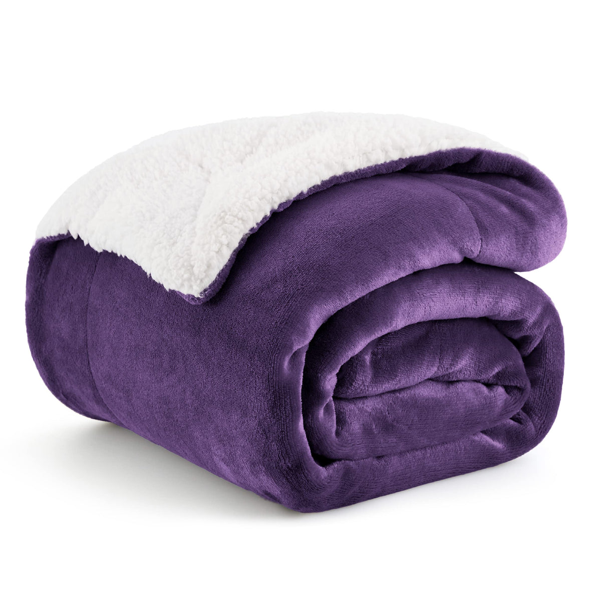 Bedsure couverture violette face avant montrant confort et style